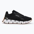 Women's Reebok Zig Dynamica STR black/white/silver metallic running shoes 2