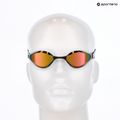 Arena Python Mirror copper/white swimming goggles 3