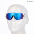 Oakley Sphaera matte white/prizm sapphire polarized sunglasses 9