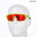 Men's Nike Show X3 Elite L matte volt/road red mirror sunglasses 8
