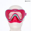 Mares Turtle aqua/pink children's snorkel mask 4