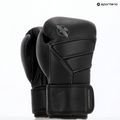 Hayabusa T3 Kanpeki jet black boxing gloves 13