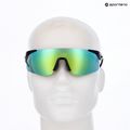 Red Bull SPECT Mark black/smoke with green blue mirror sunglasses 7