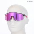 100% Speedcraft sunglasses polished translucent grey/purple multilayer mirror 5