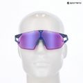 Sunglasses 100% Hypercraft SQ satin storm metallic/purple mirror 8
