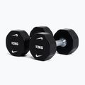 Chrome dumbbell Nike Strength Pro Urethane Dumbbell 12 kg black/white 5