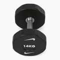 Chrome dumbbell Nike Strength Pro Urethane Dumbbell 14 kg black/white 2
