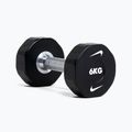 Chrome dumbbell Nike Strength Pro Urethane Dumbbell 14 kg black/white 7