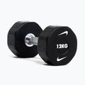 Chrome dumbbell Nike Strength Pro Urethane Dumbbell 14 kg black/white 8