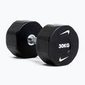 Chrome dumbbell Nike Strength Pro Urethane Dumbbell 14 kg black/white 9