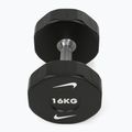Chrome dumbbell Nike Strength Pro Urethane Dumbbell 16 kg black/white 2