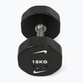 Chrome dumbbell Nike Strength Pro Urethane Dumbbell 18 kg black/white 2