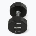 Chrome dumbbell Nike Strength Pro Urethane Dumbbell 20 kg black/white 2