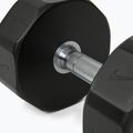 Chrome dumbbell Nike Strength Pro Urethane Dumbbell 22 kg black/white 4