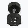 Chrome dumbbell Nike Strength Pro Urethane Dumbbell 26 kg black/white 2
