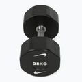 Chrome dumbbell Nike Strength Pro Urethane Dumbbell 28 kg black/white 2