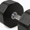Chrome dumbbell Nike Strength Pro Urethane Dumbbell 28 kg black/white 4
