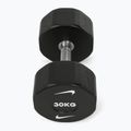 Chrome dumbbell Nike Strength Pro Urethane Dumbbell 30 kg black/white 2