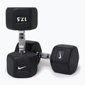 Rubber-coated dumbbell Nike Strength Hex Dumbbell 17,5 kg black/white