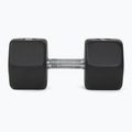 Rubber-coated dumbbell Nike Strength Hex Dumbbell 30 kg black/white 3