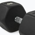 Rubber-coated dumbbell Nike Strength Hex Dumbbell 30 kg black/white 4