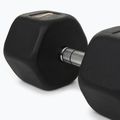 Rubber-coated dumbbell Nike Strength Hex Dumbbell 32,5 kg black/white 4