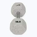 Rubber-coated dumbbell Nike Strength Grind Hex Dumbbell 12,5 kg wolf grey 2