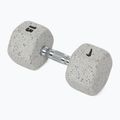 Rubber-coated dumbbell Nike Strength Grind Hex Dumbbell 15 kg wolf grey