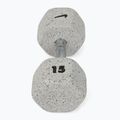 Rubber-coated dumbbell Nike Strength Grind Hex Dumbbell 15 kg wolf grey 2