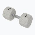 Rubber-coated dumbbell Nike Strength Grind Hex Dumbbell 17,5 kg wolf grey