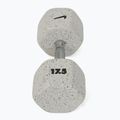 Rubber-coated dumbbell Nike Strength Grind Hex Dumbbell 17,5 kg wolf grey 2