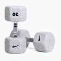 Rubber-coated dumbbell Nike Strength Grind Hex Dumbbell 20 kg wolf grey 5