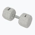 Rubber-coated dumbbell Nike Strength Grind Hex Dumbbell 22,5 kg wolf grey