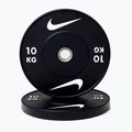 Bumper weight Nike Strength Rubber Bumper Plates 10 kg black/white
