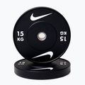Bumper weight Nike Strength Rubber Bumper Plates 15 kg black/white