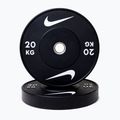 Bumper weight Nike Strength Rubber Bumper Plates 20 kg black/white