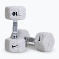 Dumbbells Nike Strength Grind Hex Dumbbell 2 x 10 kg wolf grey