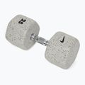 Rubber-coated dumbbell Nike Strength Grind Dumbbell 25 kg wolf grey