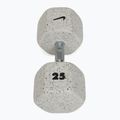 Rubber-coated dumbbell Nike Strength Grind Dumbbell 25 kg wolf grey 2