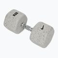 Rubber-coated dumbbell Nike Strength Grind Dumbbell 27,5 kg wolf grey