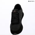 Men's shoes Calvin Klein HM0HM02212 Retro Runner Bans Leather Suede triple black/adrenaline rush 9