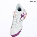 Women's tennis shoes Mizuno Wave Exceed Court AC white/dahlia/lava orange 9