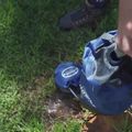 Travel shower Naturehike NH17L101-D blue 5
