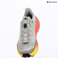 Men's running shoes Salomon Genesis 2 gray violet/safety yellow 9