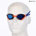 Swimming goggles TYR Tracer-X RZR Mirrored blue/orange 6