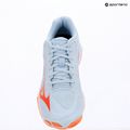 Women's volleyball shoes Mizuno Wave Lightning Pro blue finch/lava orange/flamingo coral 15