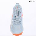 Women's volleyball shoes Mizuno Wave Momentum Pro Mid blue finch/lava orange/flamingo coral 15