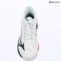 Men's tennis shoes Mizuno Wave Exceed Court AC white/insignia blue/orange 14