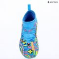 Children's football boots PUMA Future 9 Match Advanced Level FG/AG Jr puma white/blue glimmer/pink glimmer/yellow alert 16