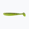 Relax Bass 3 Laminated rubber lure 4 pcs chartreuse-multi glitter silk BAS3